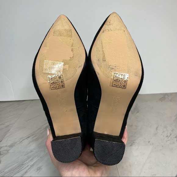 Catherine Malandrino Faux Suede Black Pointed Toe Bootie 9 - Picture 11 of 12
